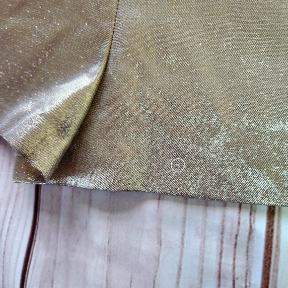**SOLD** NWT Maje High Waist Gold Metallic Silk Blend Shorts | Women's Size 2-4 - Picture 11 of 14
